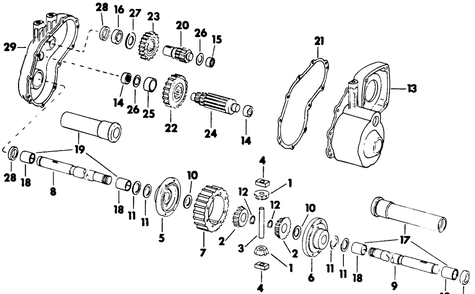 Part Location Diagram of TC-788044A Cub Cadet Gasket, Case to Cover